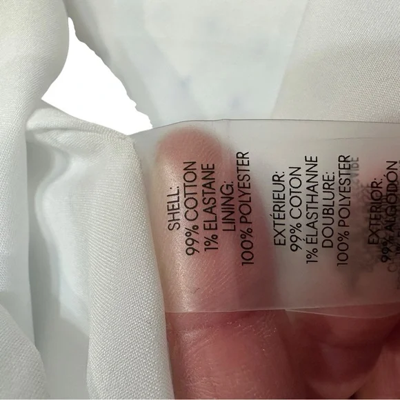 Tommy Hilfiger White and Blue Ruffled Sleeveless Dress - Picture 7 of 16